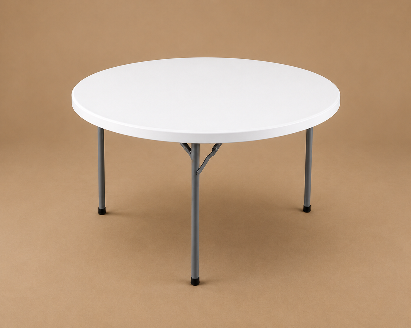 Bare 60-inch round banquet table rental in Turlock, California